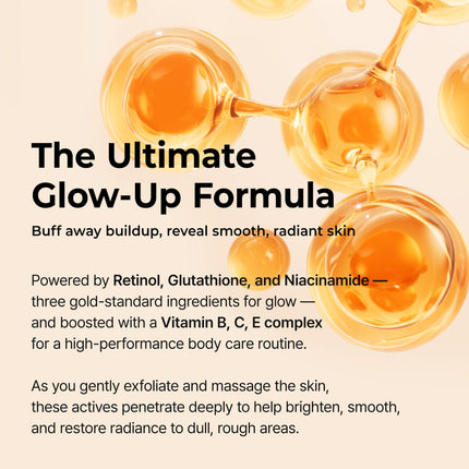 Peel Shot Kojic Acid Turmeric Body Exfoliator Spray 6.76 fl.oz - AHA PHA Niacinamide Body Scrub for KP Bumps, Dark Spots, Uneven Skin Tone, Dead Skin, Korean Skin Care