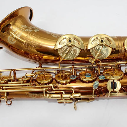 Eastern music pro use Mark VI style no high F# dark gold lacquer tenor saxophone