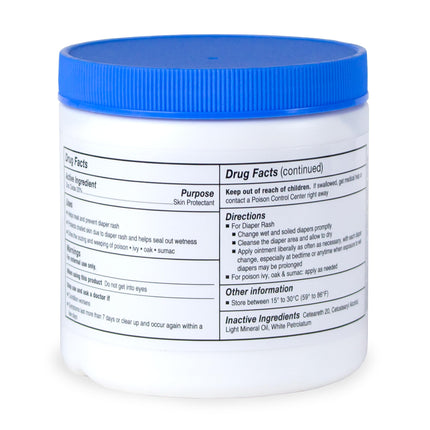 Ungüento barrera protector cutáneo con óxido de zinc al 20%, 15 oz., prevención y tratamiento de rozaduras por dermatitis del pañal. Ayuda a sellar la humedad. No nano.