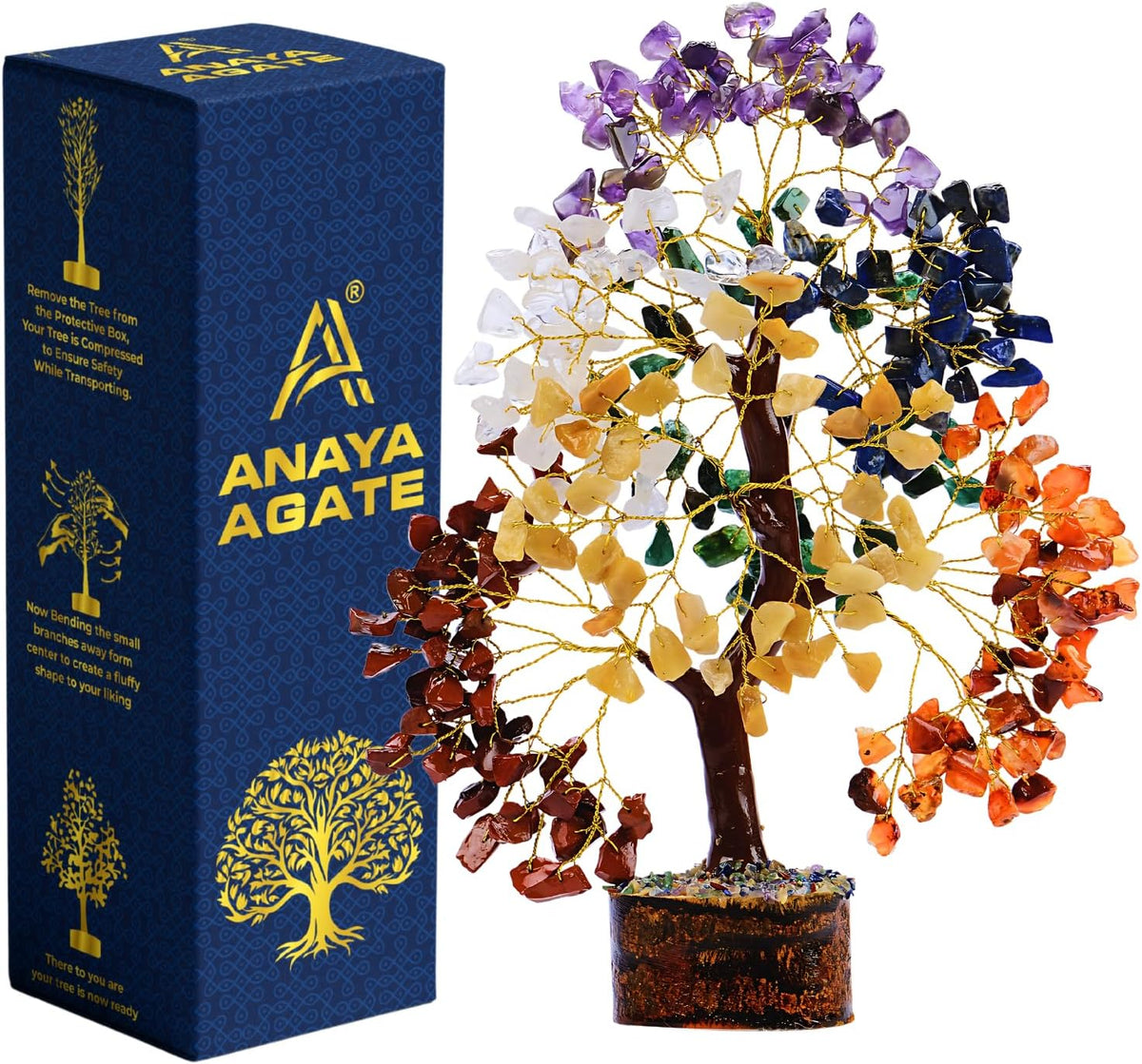 Crystal Tree of Life 7 Chakra Healing Crystals Trees for Home