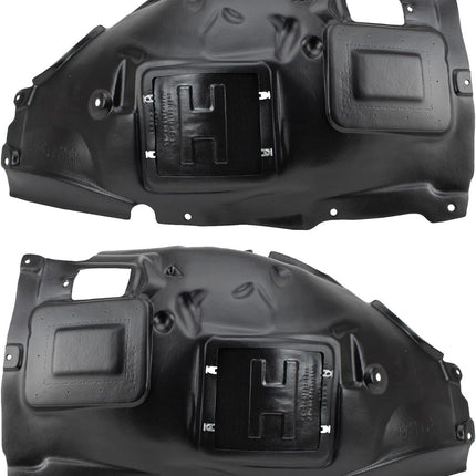 TRQ Front Inner Fender Liner Set Compatible with 2013-2018 BMW 320i 2014-2018 328d 328d xDrive 2012-2016 328i 2014-2016 328i xDrive BM1248131 BM1249131