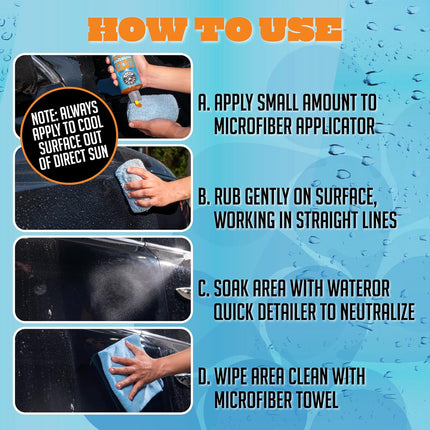 Chemical Guys Heavy Duty Water Spot Remover Gel for Paint, Glass, and Metal - Mineral and Water Spot Remover for Cars, Trucks, Motorcycles, RVs & More - 16 oz