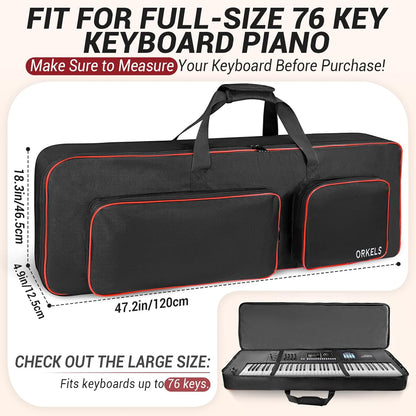 76-Key Keyboard Case with 10mm Padding - photo 2