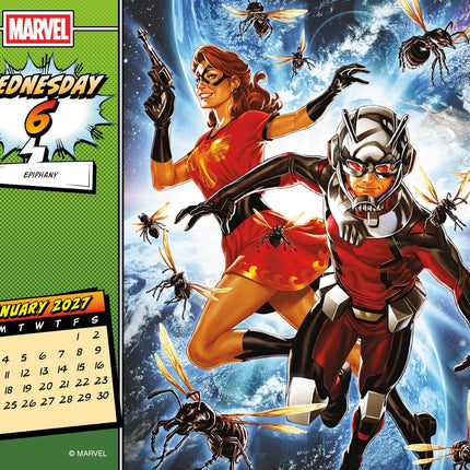 2027 History of Marvel Day-at-a-Time Calendar