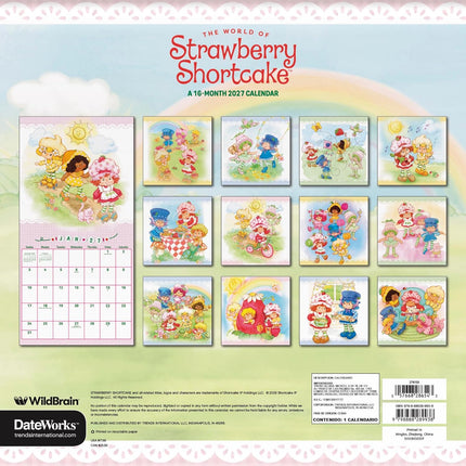2027 Strawberry Shortcake Wall Calendar