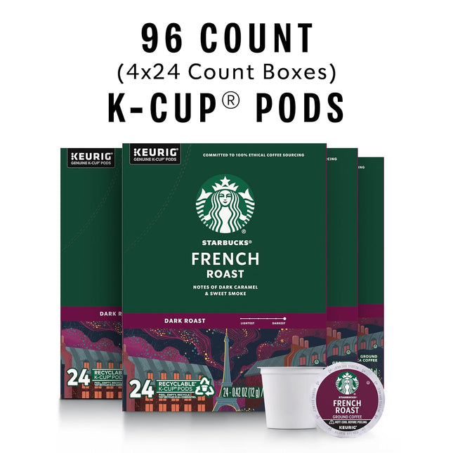 K-Cup Coffee Pods, Dark Roast Hot or Iced Coffee, French Roast, 96 Keurig Pods - photo 2