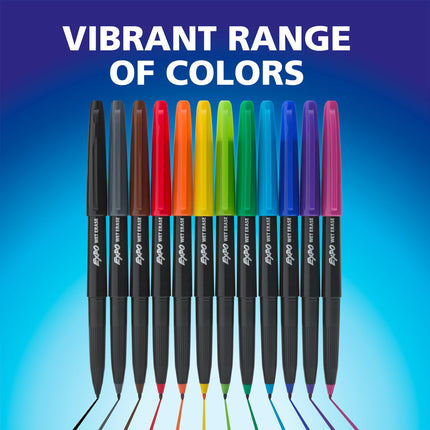 Wet Erase Markers, Semi-Permanent, Black, Ultra Fine Tip, 12 Count - For Writing on Glass, Whiteboards, Mirrors, Calendar, Labeling, Organizing
