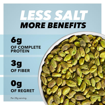 Wonderful Pistachios No Shells, Lightly Salted Nuts, 6 Ounce Resealable Bag, Protein Snacks, Gluten Free, Healthy Snack (Packaging May Vary)