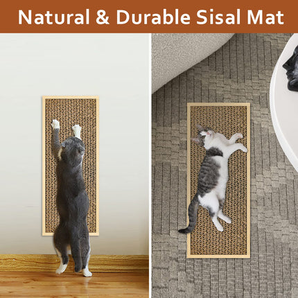 Splicing Cat Scratch Pad: Cat Scratchers for Indoor Cats and Kitten, 2 Pack Cat Scratching Pad, Cat Scratcher Cardboard, Scratching Pad, Premium Scratch from Cats, Double-Sided Design