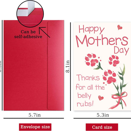 Funny Mother’s Day Card Gift for Pet Mom from Dog, Lovely Dog Mom Mothers Day Card Gift for Women Who Love Dogs
