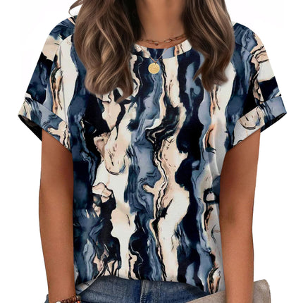 Womens Tops Short Sleeve Shirts Summer Outfits 2026 Spring Dressy Casual Clothes Clothing