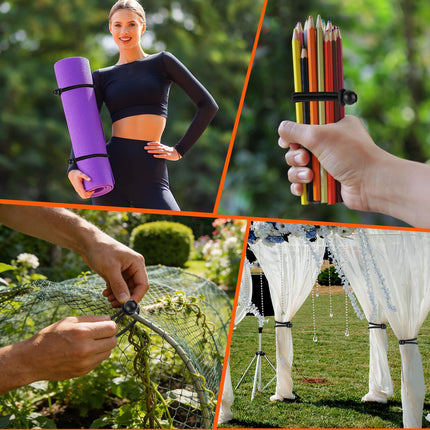 120 Pack Ball Bungee Cords 3 Sizes, 4 "6" 9" Tarp Bungee Cords with Balls Heavy Duty Tie Down Bungee Cord for Cargo Tents Camping Tent Poles, UV Resistant