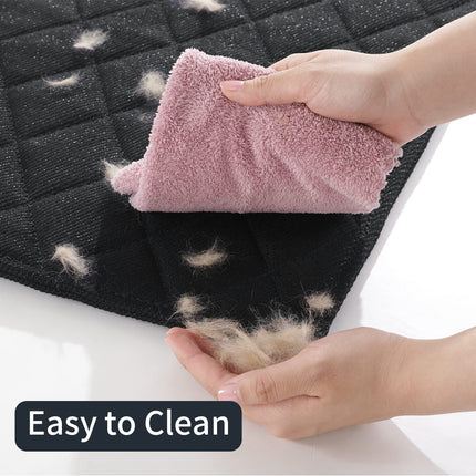 Dog Bed - Chew Proof Crate Pad, Machine Washable Quilted Mat for Aggressive Chewers, Durable for Medium Dogs, Black Kennel Pad (22x35 in)