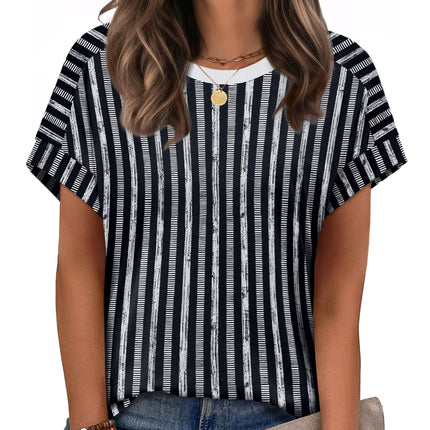 Womens Tops Short Sleeve Shirts Summer Outfits 2026 Spring Dressy Casual Clothes Clothing