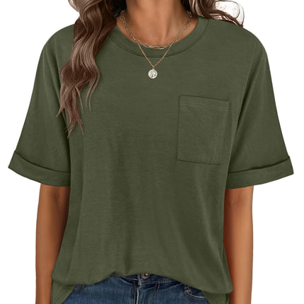 Blusas de mujer de manga corta, camisetas oversize