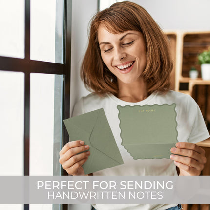 Thank You Cards Set of 30 with Envelopes and Stickers