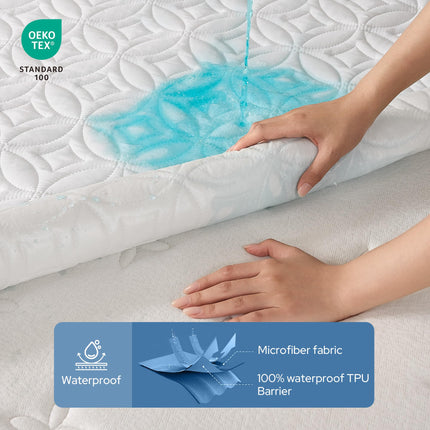 Waterproof Mattress Protector, Queen Size Mattress Pad Noiseless - photo 3