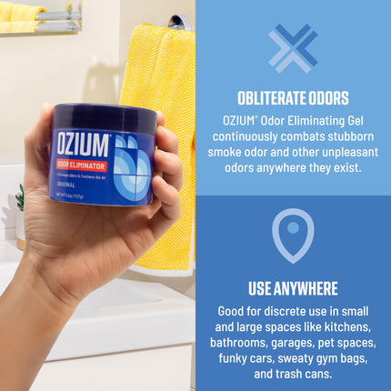 Gel eliminador de olores de 4.5 Oz., alternativa de ambientador