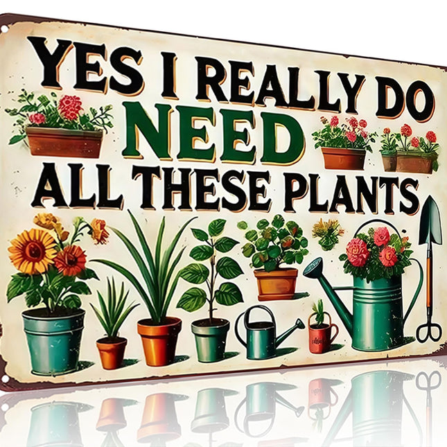 Garden Gifts I Really Need All These Plants Vintage Gardening Signs for Home Garden Greenhouse Living Room Bedroom Yard