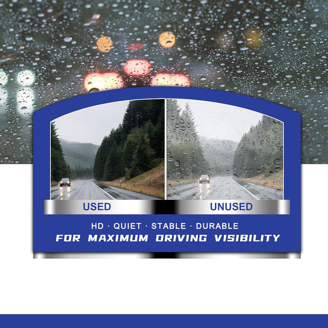 OEM QUALITY 13" + 13" Premium All-Seasons Stable And Quiet Windshield Wiper Blades(Set of 2) - photo 2