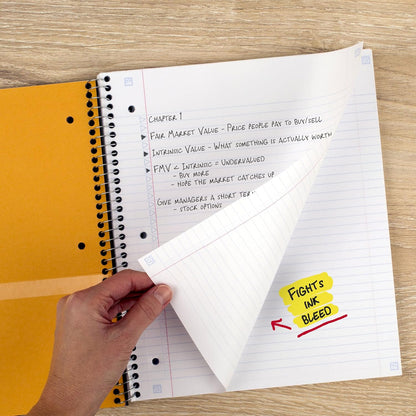 Spiral Notebook + Study App, 1 Subject, College Ruled, 8.5 x 11, 100 Sheets, Blue - photo 5