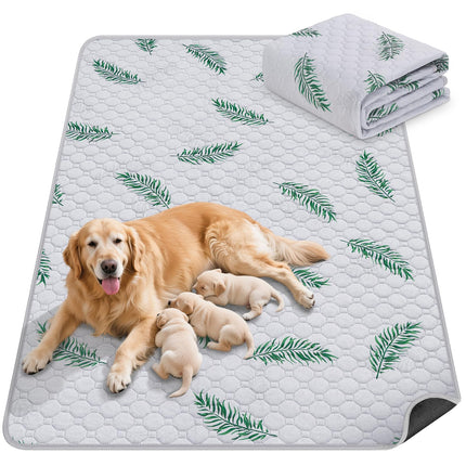Washable Dog Pee Pads, Non-Slip Waterproof, 36 x 41 in, 2 Pack, Feather