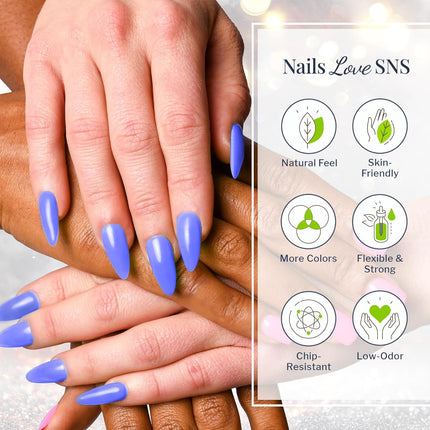 SNS Nail Dip Powder, Gelous Color Dipping Powder - Barely There Pink (Pink, Pastel/Cream, Shimmer) - Long-Lasting Dip Nail Color Lasts 14 Days - Low-Odor & No UV Lamp Required - 1oz
