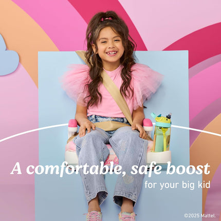 2.0 Backless Booster Car Seat, Barbie Painterly, Travel Booster Seat for Children Ages 4-10, Weight 40-100 Pounds and Height up to 57 Inches