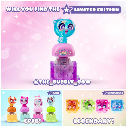 Series 3 5-Pack | 5 Collectible Character Keyboard Keys Click and Clack | Create Your Own Keychain | Ages 6+