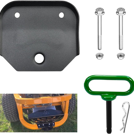 703-12302-0637 Hitch Plate with 1/2" Pin, R Clip, 2 Pcs Bolts & Nuts, Fit for Cub Cadet Ultima ZT1 42 46 50 54 & ZT2 Lawn Mowers, Towing Hitch Kit, Universal Heavy Duty Zero Turn Mower Trailer Hitch
