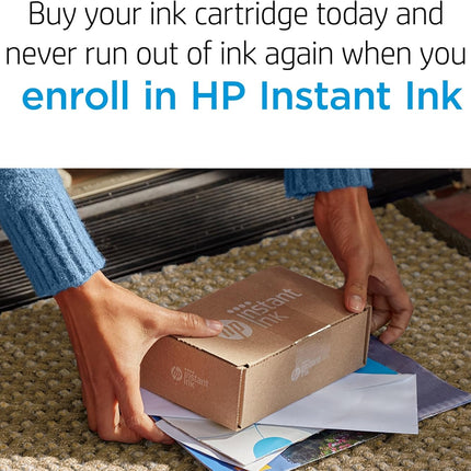 HP 67 Black Ink Cartridge | Works with DeskJet 1255, 2700, 4100 and Envy 6000, 6400 Series, Eligible for Instant Ink, 3YM56AN | Packaging May Vary