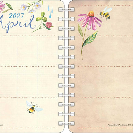 Katie Daisy 2027 Weekly Planner Calendar: Where Love Grows