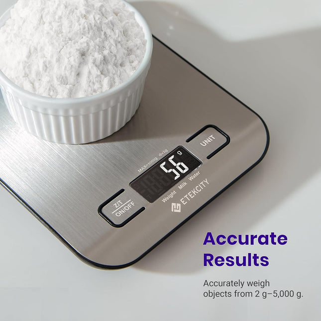 Etekcity Digital Food Kitchen Scale – Grams & Ounces, Stainl