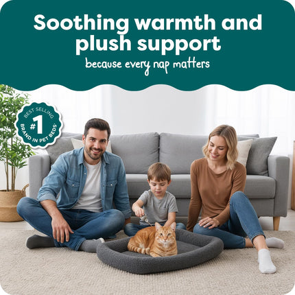 Cama para perros pequeños y gatos de interior, lavable, tamaño para jaulas - almohadilla de jaula con refuerzo de vellón Sherpa - gris, pequeña
