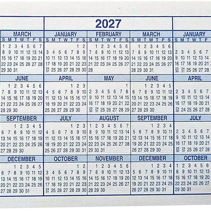 Checkbook Registers, 26-27-28 Calendars, Made in USA