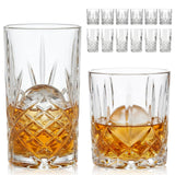 Crystal Cocktail Glasses Drinking Glasses Set of 12 Glass Cups