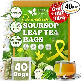 40 Premium Soursop Graviola Leaf Tea Bags