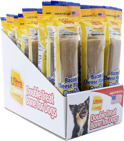 Bacon and Cheese Dog Chew Bones, Rawhide-Free, 6 Count