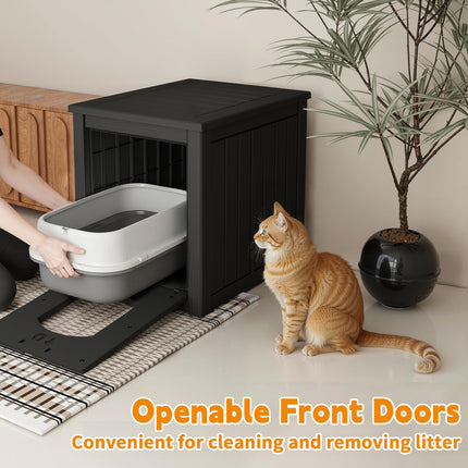Cat Litter Box Enclosure, Black