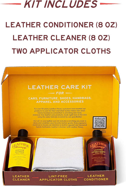 Complete Leather Care Kit with Cleaner, Conditioner and 2 Cloths - photo 3