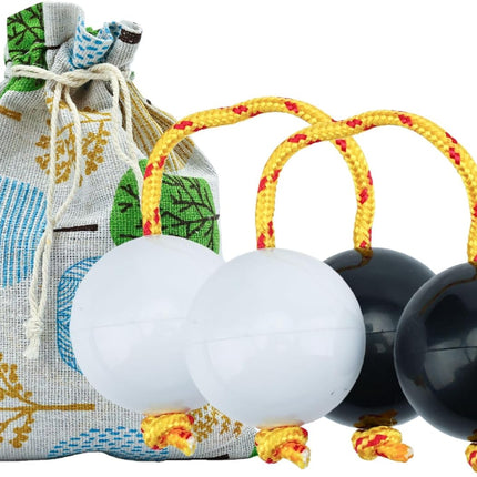 Authentic Aslatuas Traditional African Rhythm Shakers Ball, Handcrafted Kashaka Percussion Instrument for Music Lovers, Unique Artistic Design Kashaka Style Shaker(Black&White)