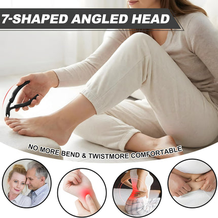 [A AEDOLL] Upgraded Toenail Clippers for Seniors, Ergonomic Design, Long Handled Nail Clippers for Man and Woman, Heavy Duty Thick Toenail Trimmer, Finger Nail Clippers with Built-in Nail Catcher