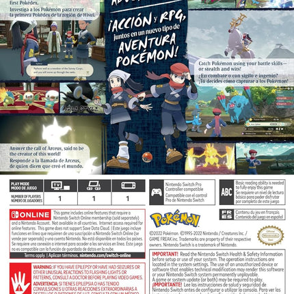 Pokémon Legends: Arceus - US Version
