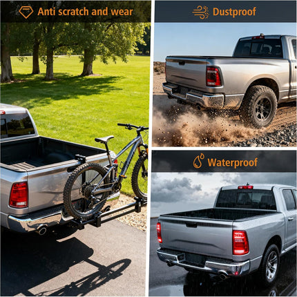 Rear Tailgate Molding Cap Spoiler, Fit for 2009-2018 Dodge Ram 1500/Fit for 2010-2018 Dodge Ram 2500 3500,Tail Gate Protector CH1909100 55372052AH 55372052AF