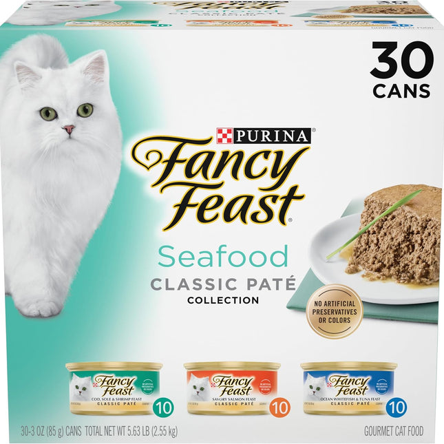 Seafood Pate Grain-Free Wet Cat Food Variety Pack