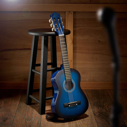 30-inch Beginner Acoustic Guitar Package (Blue) - photo 4