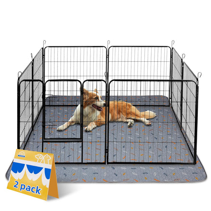 Washable Pee Pads for Dogs, Reusable Puppy Pads for Dog Playpen 2PC