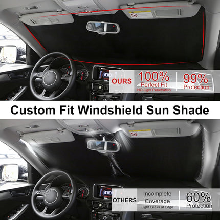 Windshield Sun Shade Fit for 2020-2026 Ford Explorer SUV, ST XLT, Limited, Platinum Accessories Foldable Sunshade Sun Visor Protector Keep Car Cool