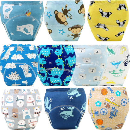 Upairy Training Pants for Boys Girls,Toddler Potty Training Underwear,Leakproof Reusable Kid Confident Panties,Children's Potty Underwear 100% Cotton for 2T-6T(10PCS,M)
