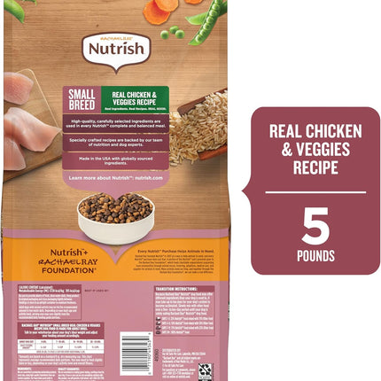 Nutrish Rachael Ray Dry Dog Food Small Breed Real Chicken & Veggies Recipe, 5 lb. Bag